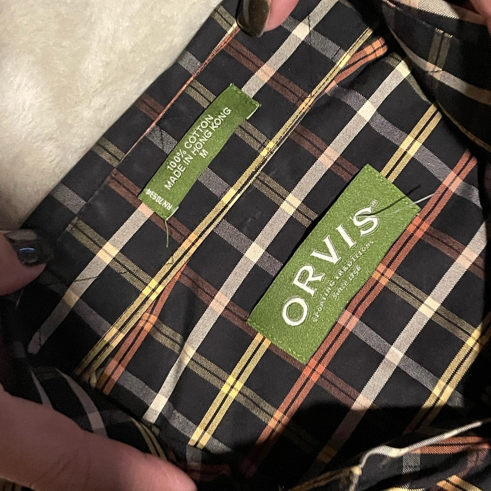 ORVIS dress button up- Plaid - Long Sleeve